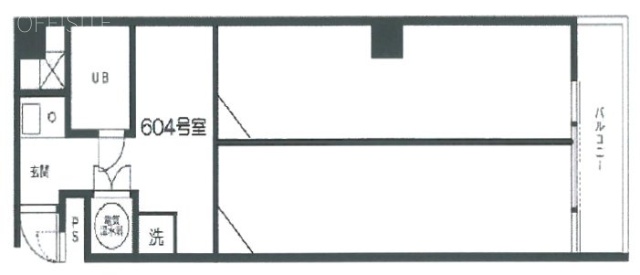 フジタ横山町マンション604 間取り図