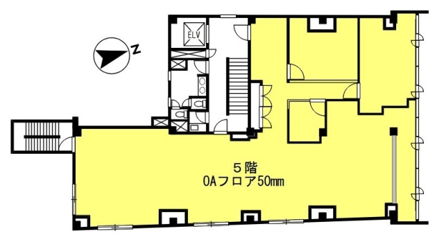 西新橋2丁目森ビル5F 間取り図