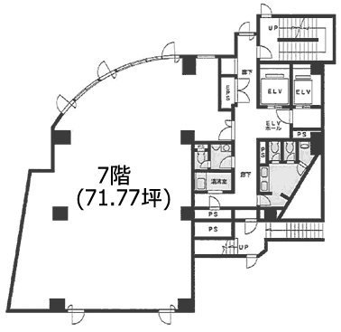 ATK千駄木ビル7F 間取り図