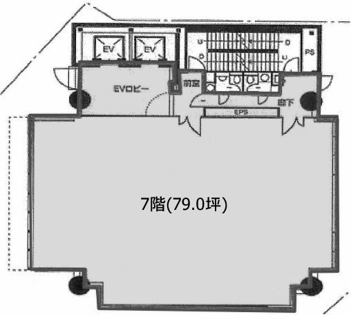 神田錦町安田ビル7F 間取り図