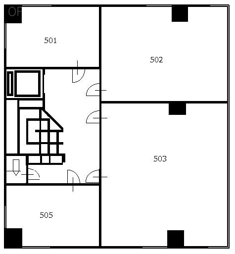 日本橋中央ビル5F 間取り図