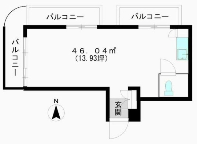 自由ヶ丘小松ビル302 間取り図