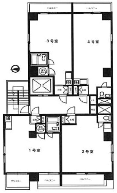 ビルド吉田702 間取り図