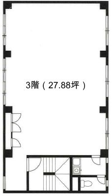 第二はなぶさビル3F 間取り図