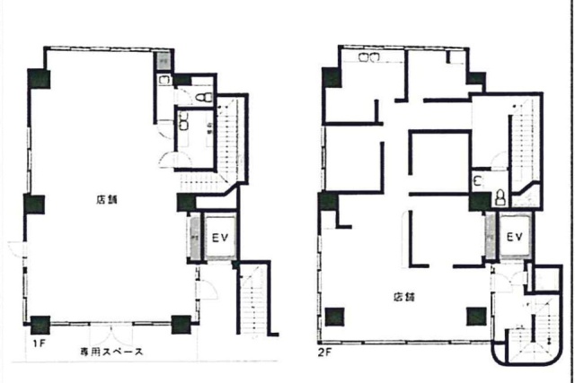 OK-3ビル1F～2F 間取り図