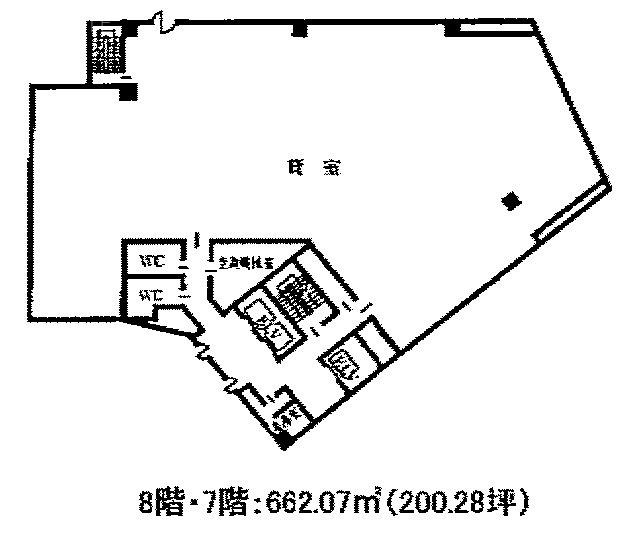 Daiwa渋谷宮益坂ビル8F 間取り図