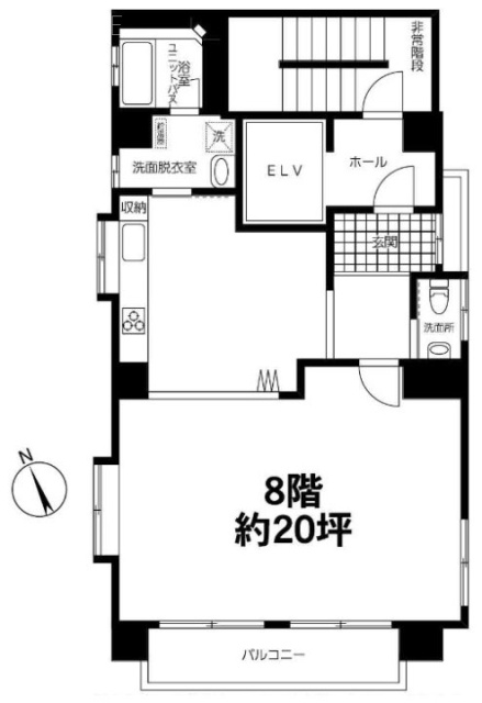 アライビル8F 間取り図