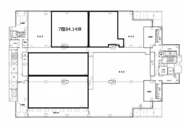 日本経済新聞社南砂別館CPU棟 間取り図