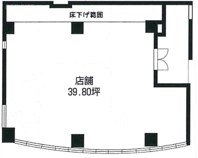 六軒町伍番館ビル2F 間取り図