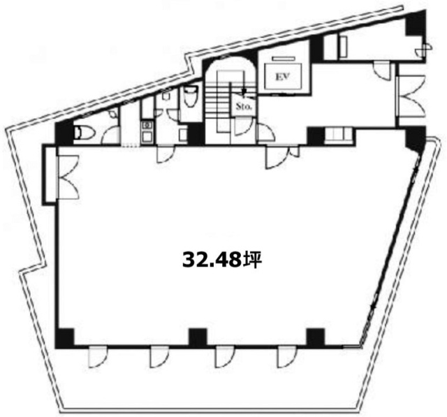 恵比寿清水ビル1F 間取り図