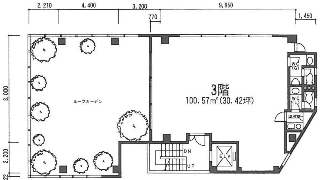 神楽坂Uビル3F 間取り図