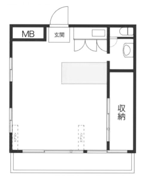 秀和第2築地レジデンス1102 間取り図
