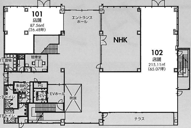 青山学院アスタジオ102 間取り図