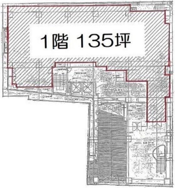 銀座THビル1F 間取り図