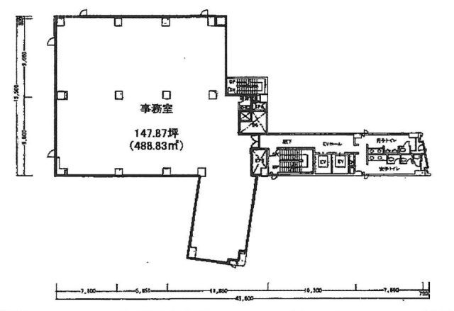 JL日本橋ビル3F 間取り図