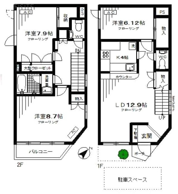 中央ハウスB-3 間取り図