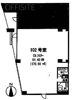 TOKYO CENTRAL SHIBUYA102 間取り図