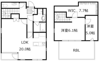 damo build.4F～5F 間取り図