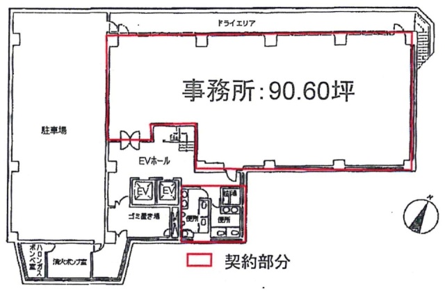 プライム高田馬場4丁目ビルB1F 間取り図