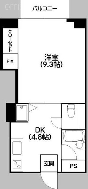 明和マンションビル303 間取り図