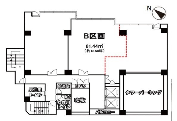 ワコーレ三軒茶屋64ビルB 間取り図