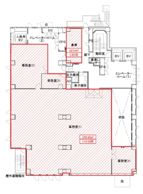 大伝馬町千歳ビル2F 間取り図