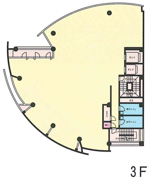 芝浦NAビル3F 間取り図