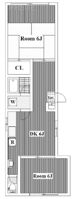 マンヤスビル301J 間取り図