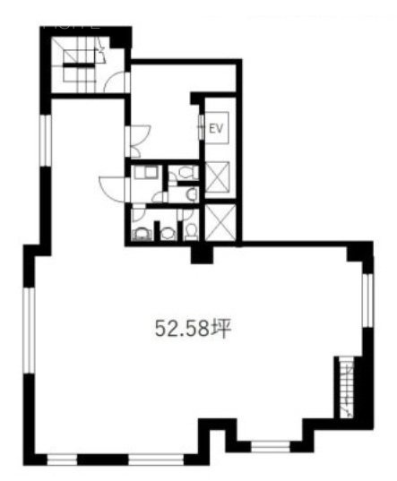 スカイエビスビル8F 間取り図