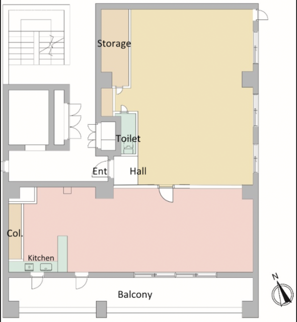 ディアシティ赤坂東館501 間取り図