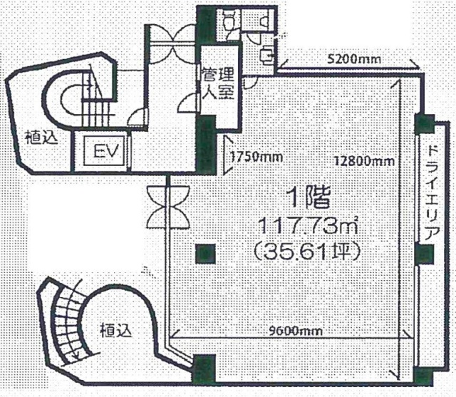 柿ノ木坂スカイパレス1F 間取り図