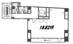 銀座新六洲ビル8F 間取り図