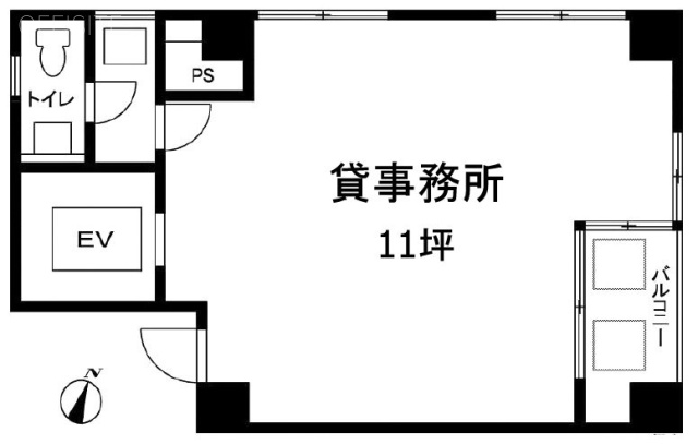 宮崎ビル4F 間取り図