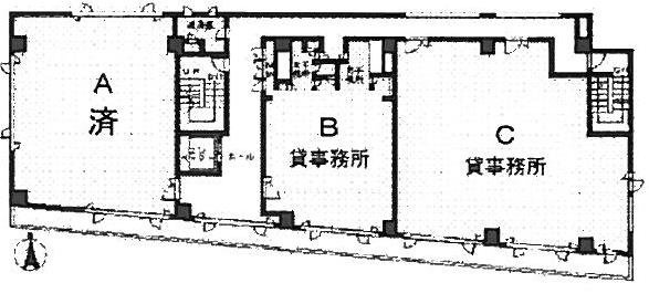 日住金立川ビルC 間取り図