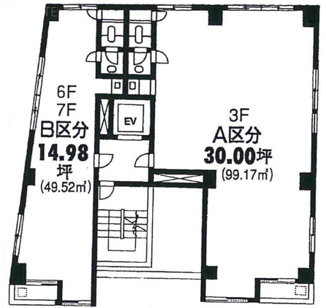 アルファツインビル301 間取り図