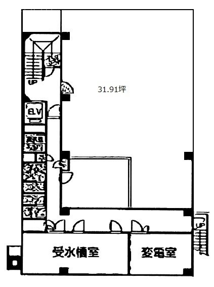 番町ポンピアンビル3F 間取り図