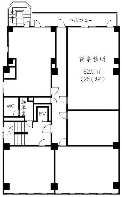 第6東ビル305 間取り図