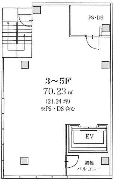 ザ・シティ蒲田Ⅱビル4F 間取り図