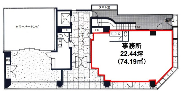 安藤ビル1F 間取り図