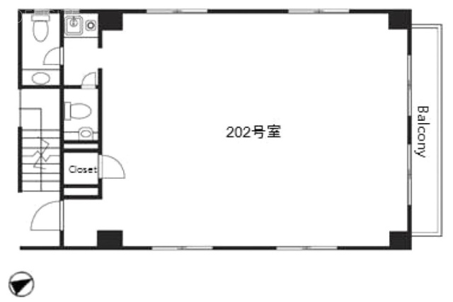 山崎ビル202 間取り図