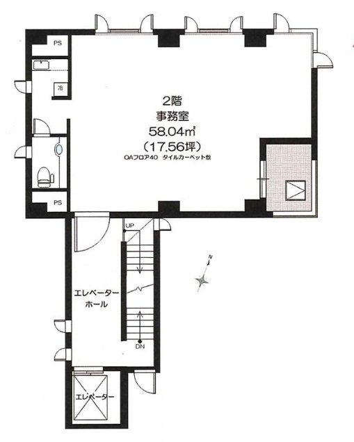 三久ビル2F 間取り図