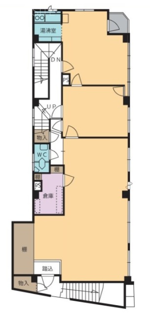 清水ビル2F 間取り図