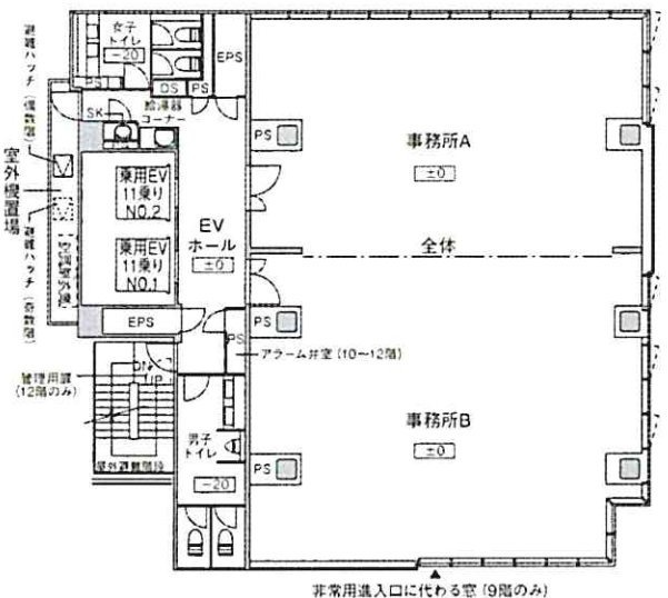 CYK神田岩本町9F 間取り図