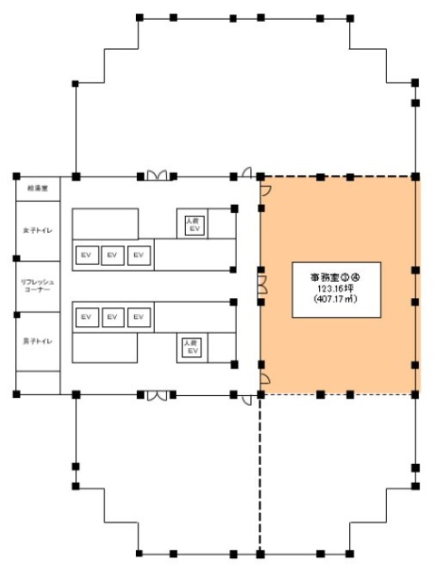 日石横浜ビル3・4 間取り図