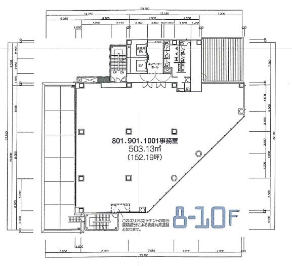 新四curumuビル8F 間取り図