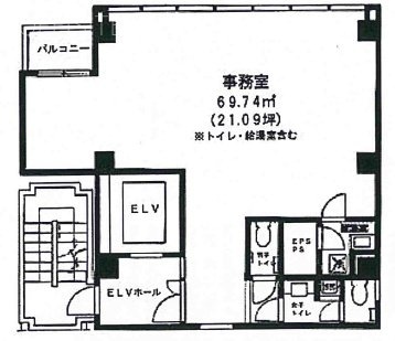 神田NRビル5F 間取り図