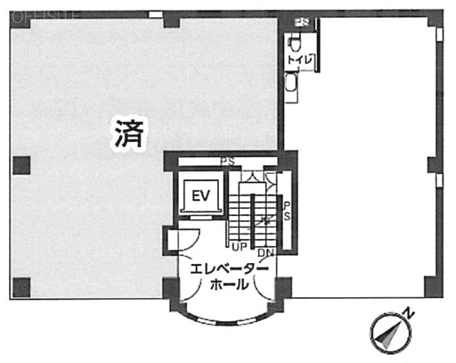 稲毛海岸ニイクラビルB 間取り図