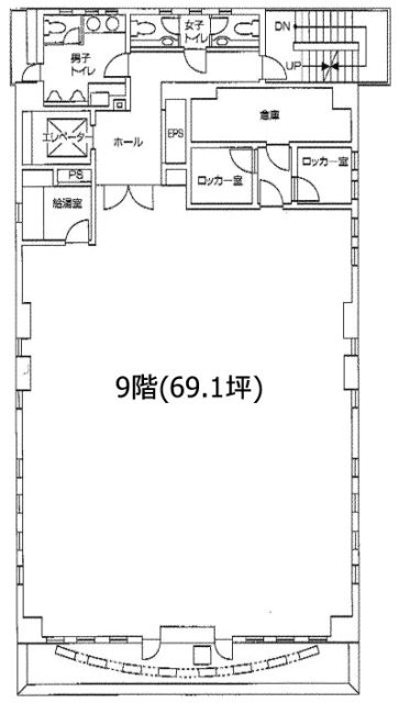 港南YKビル9F 間取り図