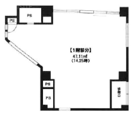 フォーレセブンビル1F 間取り図