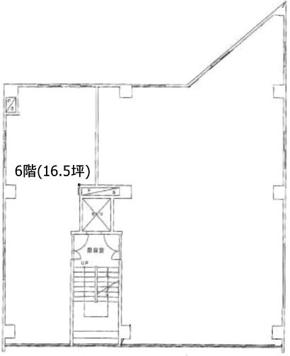 西新宿ビル6F 間取り図